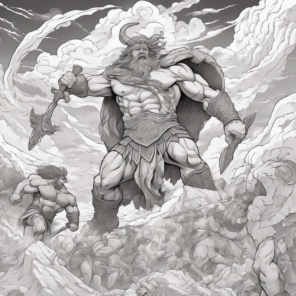 Norse mythology Yggdrasil world tree coloring page