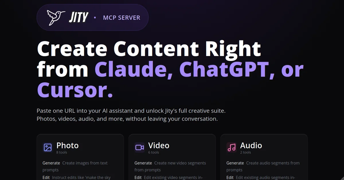 Run Your Entire Creative Stack from ChatGPT or Claude
